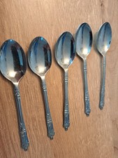 5 chrome  apostle spoons