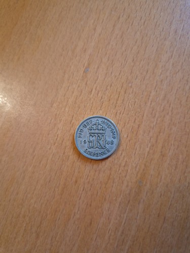 1948 king george sixpence - vi,