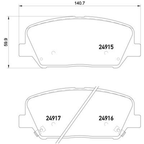 Brembo brake pad set p30065 - brembo,
