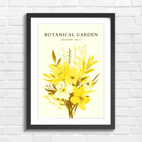 Botanical garden flower art - botanical,