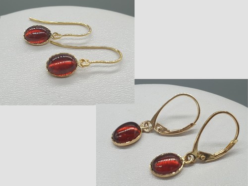 9ct yellow gold garnet - 9ct,