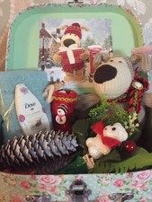 Christmas Gift Idea Vintage Boofle In A Free Crafted Christmas Suitcase!