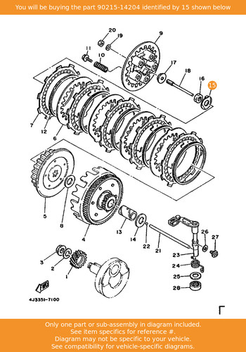 Yamaha washer lock - yamaha, washer,
