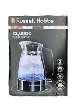 Russell Hobbs Kettle Classic Glass with Blue LED Illumination 1.7L, 3kW - 26080