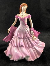 FINE COALPORT BIRTHDAY WISHES BONE CHINA FIGURINE ~ SENTIMENT