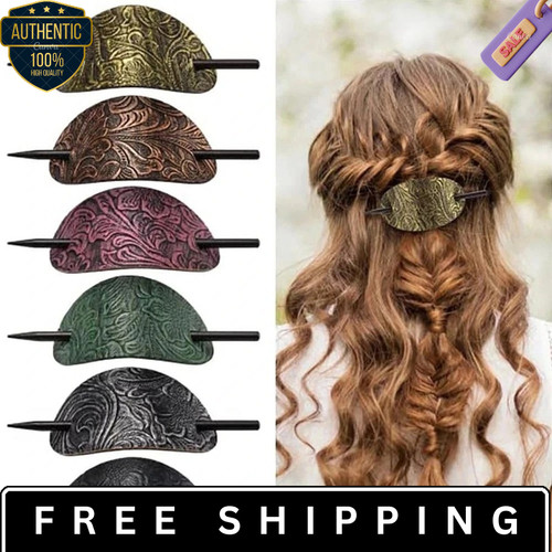 Shape stick hair slide leather - stick,