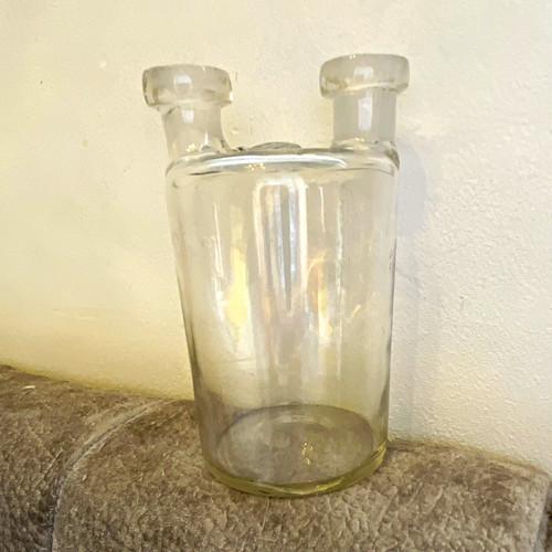 Clear glass double - clear, double-neck