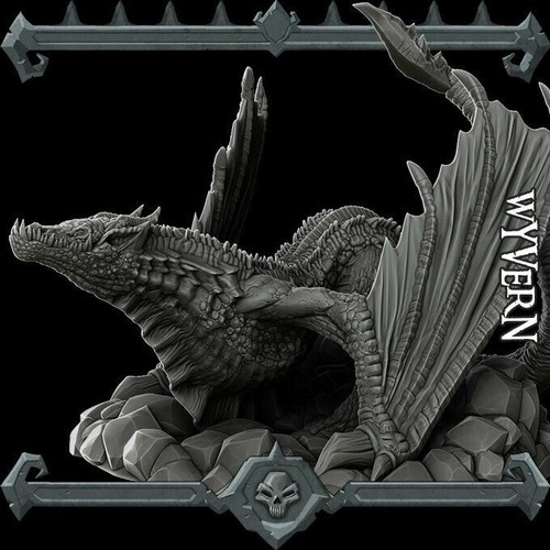 Wyvern dragon resin printed - wyvern,