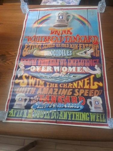 Whitbread tankard beer poster - whitbread,