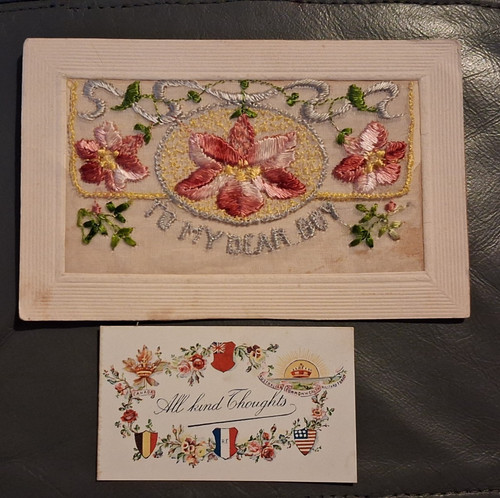 Ww1 silk postcard - ww1,