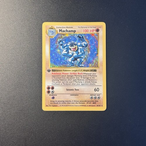Pokémon machamp holo 1st - machamp,