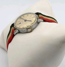 Oris Vintage Antique Watch Men's / Unisex 1940's Canvas Stipe Strap