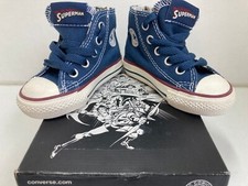 Converse High top UK Infant Size 4  Chuck Taylor DC Comics Superman Edition