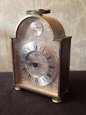 Carriage Clock Kienzle Tempus Fugit "antique" Heavy Brass Frame Quartz Movement.