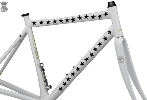 Star bike frame stickers - bike,