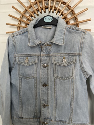 Girls bleached wash denim - bleached,