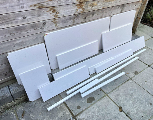 White grey speckled - white,