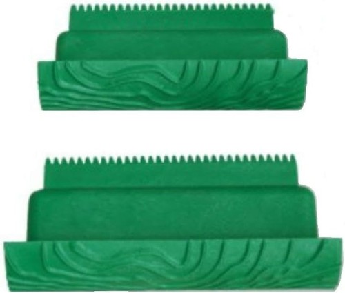2pcs shape wood grain - m-shape,