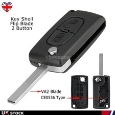 2 Button Remote Flip Key Fob