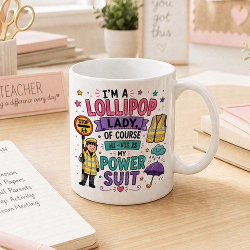 Lollipop lady mug funny - lady,