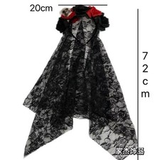 Black Flower Headband With Veil Wedding Halloween Fancy Dress Costume Accessory