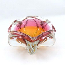 Bohemian czech glass bowl - bohemian,