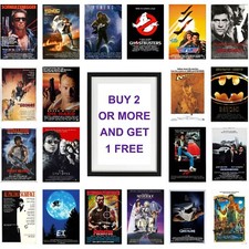 CLASSIC 80s MOVIE POSTERS A3