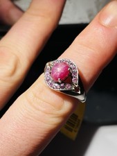 TJC silver,star ruby and pink