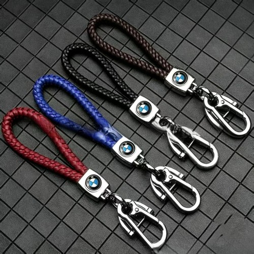 Braided rope car keychain - car,