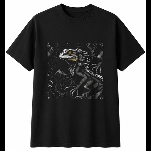 Detailed frilled lizard - detailed,