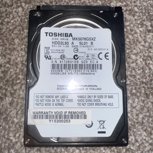 Toshiba mk5076gsxz 500gb - toshiba,