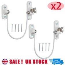 2X White Window Door Cable