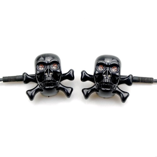 Pair motorcycle skull - led, turn