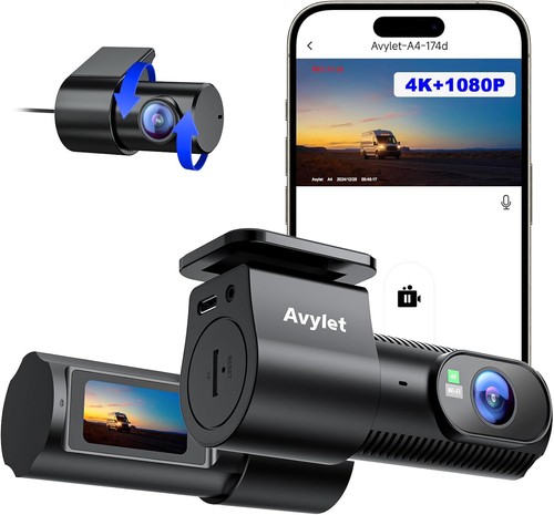 Front rear dash cam - front,