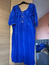 Indian Bright Blue Salwar Kameez Suit Ready Made, Everyday Wear
