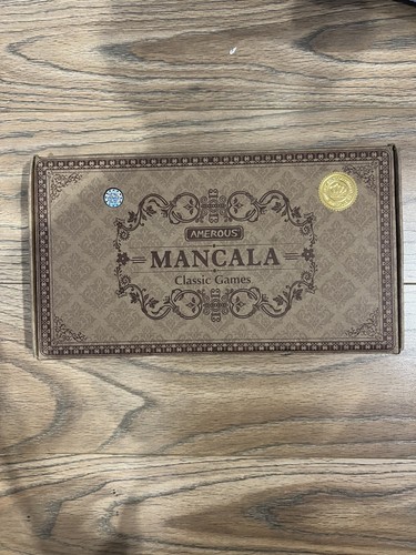 Wooden mancala board - board, set