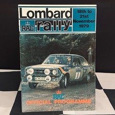 1979 RAC LOMBARD RAC RALLY GREAT BRITAIN PROGRAMME FORD ESCORT RS 1800 MIKKOLA
