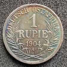 1904 Silver 1 Rupie German