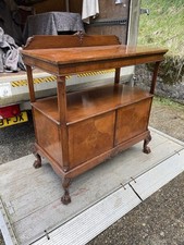 Antique Walnut Drinks Cabinet Dumb Waiter sideboard