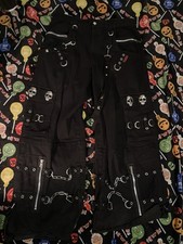 Tripp NYC Pants Black Skulls