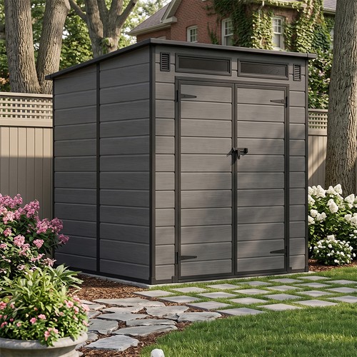 6x6ft plastic garden - 6x6ft, shed