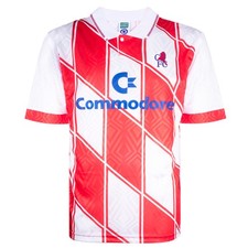 Chelsea 1990 Away Retro Football Shirt 100% POLYESTER Men's