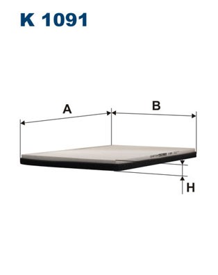 Fits filtron 1091 cabin - fits, k