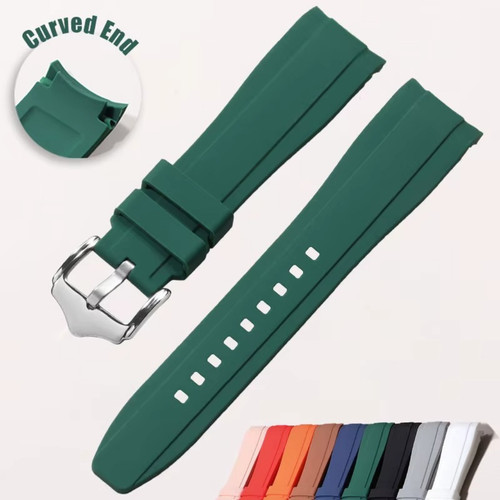 20mm 22mm rubber strap curved - 22mm,