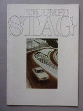 TRIUMPH STAG orig 1971 UK Mkt Sales Brochure - #437/771/ENG
