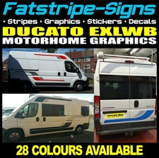 to fit FIAT DUCATO L4 EXLWB GRAPHICS STICKERS STRIPES DECALS DAY VAN MOTORHOME