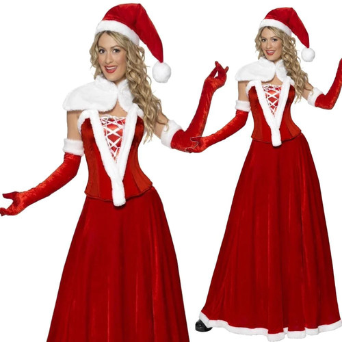 Mrs deluxe santa claus costume - mrs,