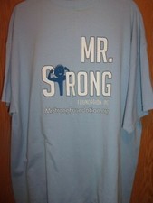 MR STRONG blue XL t shirt