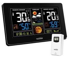  Weather Station with MSF Radio Control Clock ( UK Version )  indoor  / outdoor 