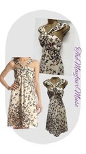 Ted Baker UK10 US6 EU38 Y2K Butterfly Print Satin Halter short Dress TB 2
